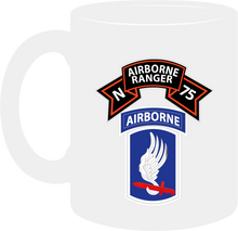 Load image into Gallery viewer, Ranger, N Company Scroll, 173rd Airborne Brigade, Vietnam Veteran Mug
