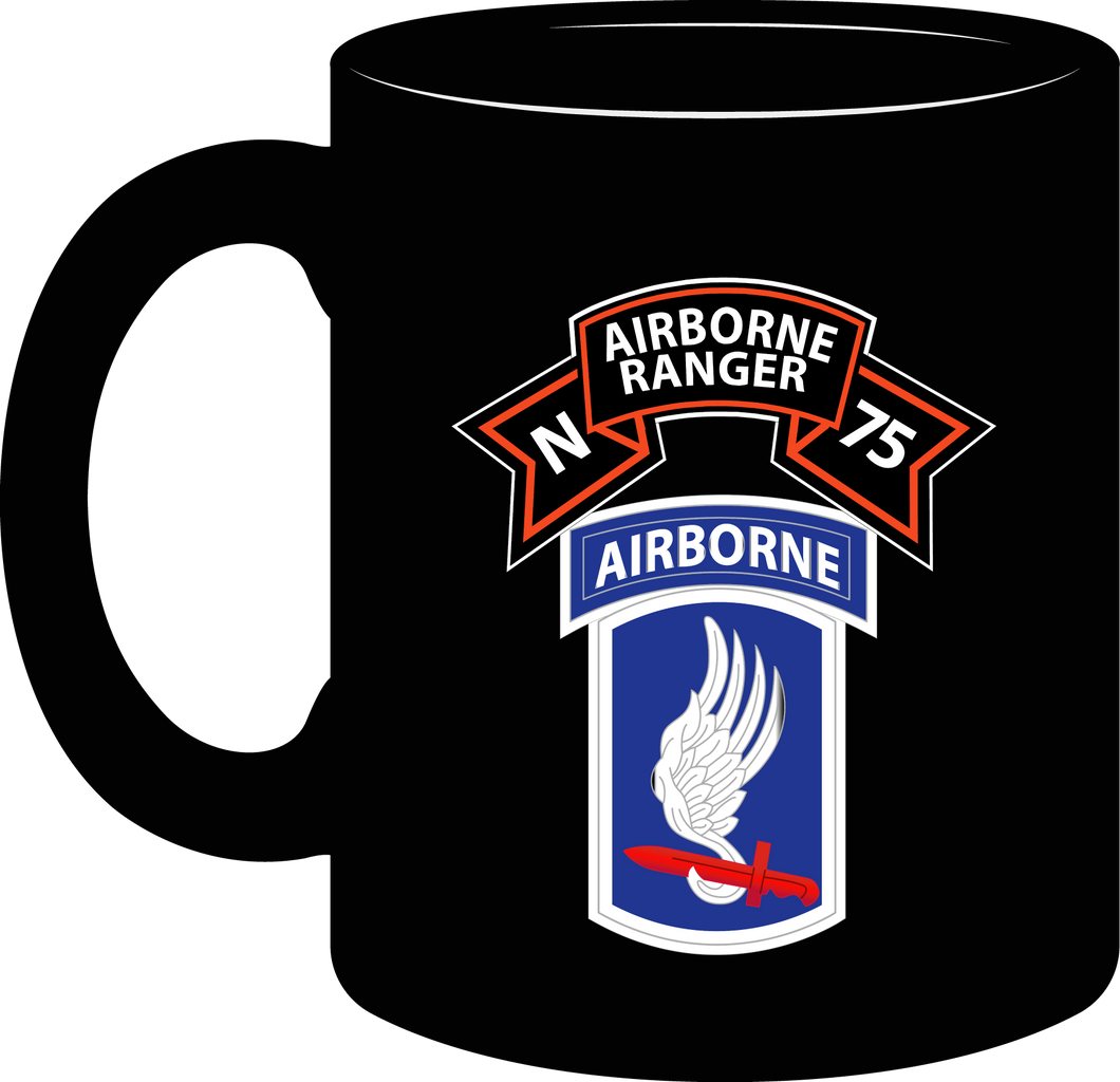 Ranger, N Company Scroll, 173rd Airborne Brigade, Vietnam Veteran Mug