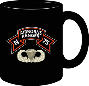 Ranger, N Company Scroll, Airborne Badge Basic, Vietnam Veteran Mug