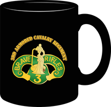 Load image into Gallery viewer, Shoulder Sleeve Insignia - 3rd Armored Cavalry Regiment w Txt - Mug
