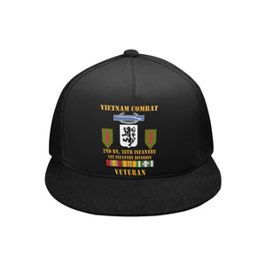 Snapback Hat G - Vietnam Combat Infantry Veteran w 2nd Bn 28th Inf 1st Inf  Div - Hat
