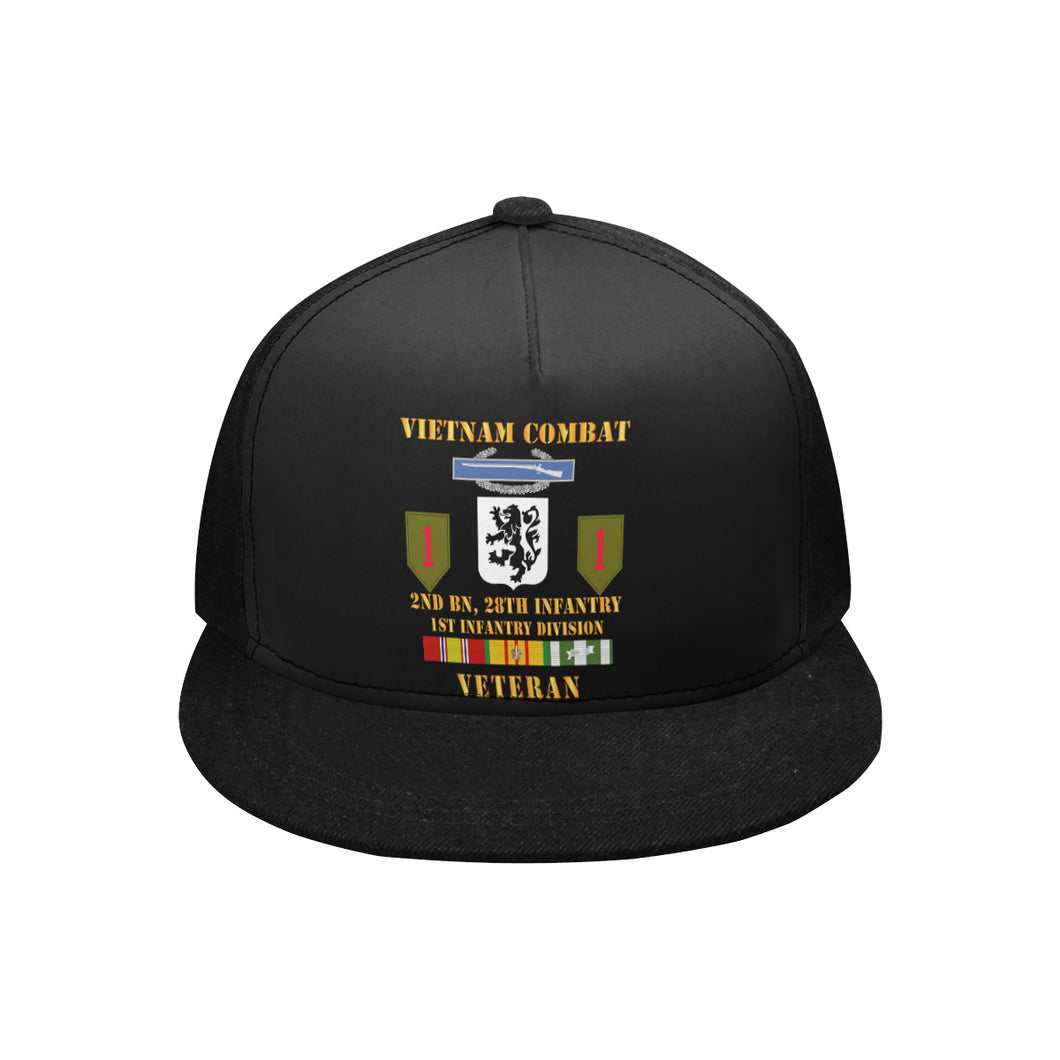 Snapback Hat G  - Vietnam Combat Infantry Veteran w 2nd Bn 28th Inf 1st Inf Div - Hat