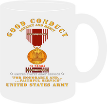 Load image into Gallery viewer, Army - Good Conduct w Medal w Ribbon - 15 Years - Mug
