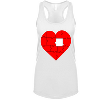 Load image into Gallery viewer, Heart Puzzle -VALENTINE Ladies Tanktop
