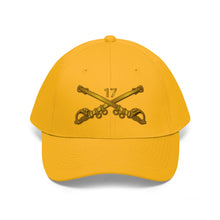 Load image into Gallery viewer, Twill Hat -  17th Cavalry - Vietnam Vet with 17th Cav Hat with LR Sleeve - Embroidery
