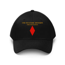 Load image into Gallery viewer, Twill Hat -  Army - Vietnam Combat Veteran - 5th Infantry Division (Mechanized) - Embroidery
