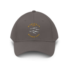 Load image into Gallery viewer, Twill Hat -  Navy - Radioman Rating - Retired with Navy Emblem and American Eagle - Embroidery
