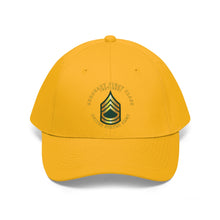 Load image into Gallery viewer, Twill Hat - Army - Sergeant First Class - Retired with Army Emblem and American Eagle - Embroidery
