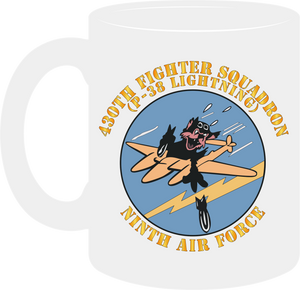 United States Army Air Forces - 430th Fighter Squadron - P38 Lightning - 9th Air Force - Mug