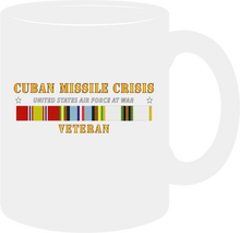 Load image into Gallery viewer, USAF - Cuban Missile Crisis with National Defense Medal, Armed Forces Expeditionary Medal, Cold War Service Medal Ribbons - Mug
