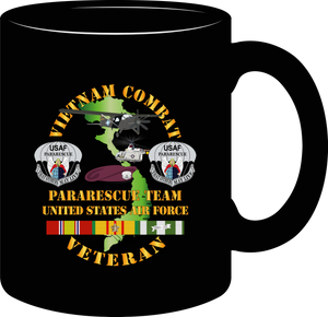 United States Air Force - Vietnam Combat Veteran w Pararescue Huskie - mug