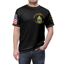 Load image into Gallery viewer, All Over Printing - Army - Sergeant First Class - Retired with Army Emblem and American Eagle
