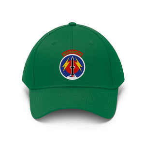 Twill Hat - Army - 56th Artillery Command with Pershing Tab - Hat - Direct to Garment (DTG) - Printed