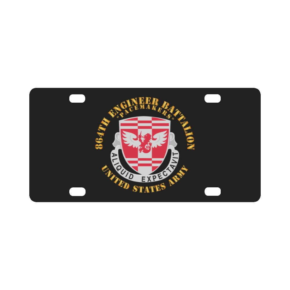 Army - 864th Eng Bn - US Army Classic License Plate