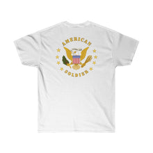 Load image into Gallery viewer, Unisex Ultra Cotton Tee - Army - 57th Artillery Brigade - Distinctive Unit Insignia (DUI) with Artillery Branch and Ribbon - American Patriot
