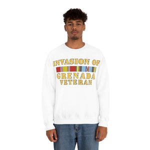 Unisex Heavy Blend Crewneck Sweatshirt - Army - Grenada Invasion Veteran w EXP SVC