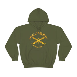 Unisex Heavy Blend™ Hooded Sweatshirt - Army - 2nd Bn 4th Field Artillery Regt - 105mm w Arty Br