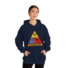 Load image into Gallery viewer, Unisex Heavy Blend™ Hooded Sweatshirt - Army - 20th Armored Division - Liberators wo Txt
