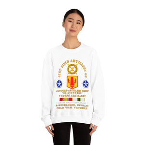 Unisex Heavy Blend Crewneck Sweatshirt - Army - 41st FA Group - Babenhausen, Germany w COLD SVC