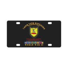 Load image into Gallery viewer, Army - 740th Tank Battalion - Daredevils - WWII EU SVC Classic License Plate
