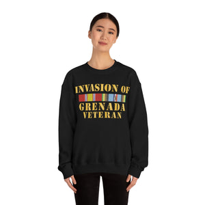 Unisex Heavy Blend Crewneck Sweatshirt - Army - Grenada Invasion Veteran w EXP SVC