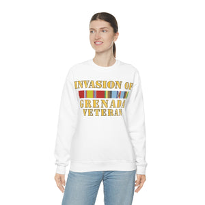 Unisex Heavy Blend Crewneck Sweatshirt - Army - Grenada Invasion Veteran w EXP SVC