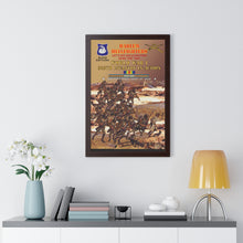 Load image into Gallery viewer, Framed Vertical Poster - Army - 369th Infantry Regiment "Harlem Hellfighters", World War I, "Let's Go Hellfighters, Over the Top"
