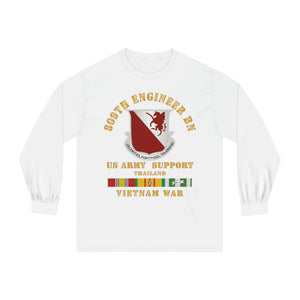 Unisex Classic Long Sleeve T-Shirt - Army - 809th Engineer Bn - Thailand W Vn Svc X 300