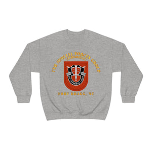 Unisex Heavy Blend Crewneck Sweatshirt -  Army - 7th Special Forces Group W Flash - Fbnc