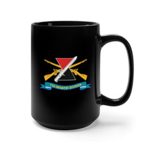 Load image into Gallery viewer, Black Mug 15oz - Army - 7th Infantry Division - DUI w Br - Ribbon X 300
