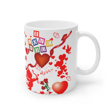 Load image into Gallery viewer, White Ceramic Mug, 15oz - AOP - Lover&#39;s Mugs
