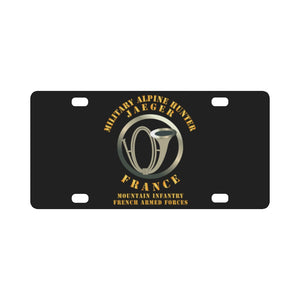 France - Military Alpine Hunter Classic License Plate