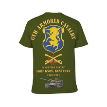 Load image into Gallery viewer, AOP 6th ACR - HHT Troop Guidon Front Pocket - Full Back w M60 T-Shirt
