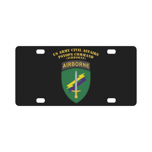 SOF - USACAPOC SSI w Txt Classic License Plate