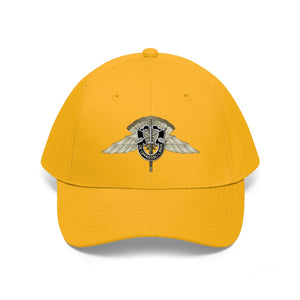 Twill Hat - Army - Army - HALO Badge - Special Forces Crest (DUI) Hat - Direct to Garment (DTG) - Printed