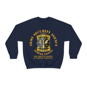 Unisex Heavy Blend Crewneck Sweatshirt - Army Security Agency - DUI - Always Vigilante