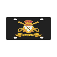 Load image into Gallery viewer, Army - 15th Cavalry Regiment w Br - Ribbon Classic License Plate
