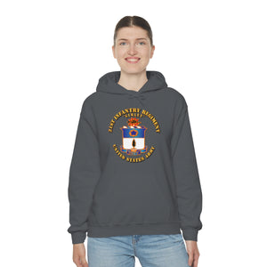 Unisex Heavy Blend Hooded Sweatshirt - Army - 21st Infantry Regt - Gimlet