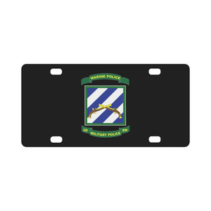 Army - 3rd Military Police Battalion (Provisional) Classic License Plate