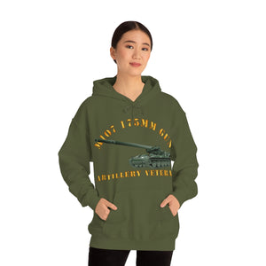 Unisex Heavy Blend™ Hooded Sweatshirt - Army - M107 - 175mm Gun - Artillery Veteran