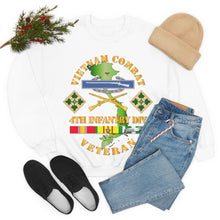 Load image into Gallery viewer, Unisex Heavy Blend Crewneck Sweatshirt - Vietnam Combat Infantry Veteran w 4th Inf Div SSI V1
