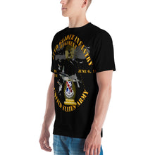Load image into Gallery viewer, All-Over Print Men&#39;s Crew Neck T-Shirt - 327th Glider Inf - D-Day
