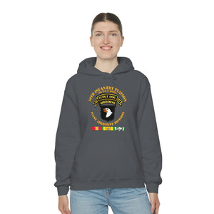 Unisex Heavy Blend Hooded Sweatshirt - Army - 58th Infantry Platoon - Scout Dog - w VN SVC