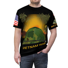 Load image into Gallery viewer, Unisex AOP - Vietnam War Helmet - War is Hell! Don&#39;t Tread on Me
