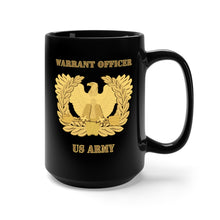 Load image into Gallery viewer, Black Mug 15oz - Army - Emblem - Warrant Officer
