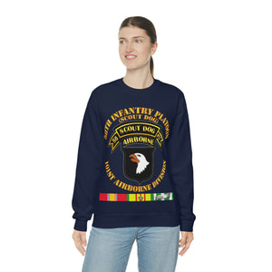 Unisex Heavy Blend Crewneck Sweatshirt - Army - 58th Infantry Platoon - Scout Dog - w VN SVC