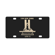 Load image into Gallery viewer, Navy - USS New York (LPD-21) wo Txt X 300 Classic License Plate
