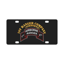 Load image into Gallery viewer, SOF - 1st Ranger Co w Txt Classic License Plate
