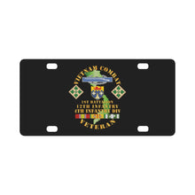 Load image into Gallery viewer, Army - Vietnam Combat Infantry Vet w 1st Bn 12th Inf - 4th ID w 2 Stars Classic License Plate
