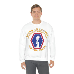 Unisex Heavy Blend Crewneck Sweatshirt - Army - 442nd Infantry Regimental Combat Team X 300